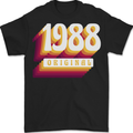 Retro 35th Birthday Original 1988 Mens T-Shirt 100% Cotton BLACK