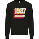 Retro 36th Birthday Original 1987 Mens Sweatshirt Jumper Black