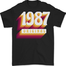 Retro 36th Birthday Original 1987 Mens T-Shirt 100% Cotton BLACK