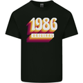 Retro 37th Birthday Original 1986 Mens Cotton T-Shirt Tee Top Black