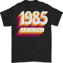 Retro 38th Birthday Original 1985 Mens T-Shirt 100% Cotton BLACK