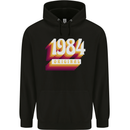 Retro 39th Birthday Original 1984 Mens 80% Cotton Hoodie Black
