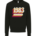 Retro 40th Birthday Original 1983 Mens Sweatshirt Jumper Black