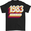 Retro 40th Birthday Original 1983 Mens T-Shirt 100% Cotton BLACK