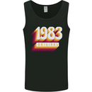 Retro 40th Birthday Original 1983 Mens Vest Tank Top Black