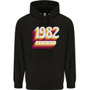 Retro 41st Birthday Original 1982 Mens 80% Cotton Hoodie Black