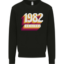 Retro 41st Birthday Original 1982 Mens Sweatshirt Jumper Black