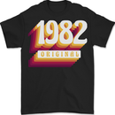 Retro 41st Birthday Original 1982 Mens T-Shirt 100% Cotton BLACK