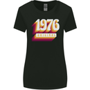 Retro 47th Birthday Original 1976 Womens Wider Cut T-Shirt Black