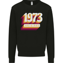 Retro 50th Birthday Original 1973 Mens Sweatshirt Jumper Black