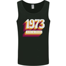 Retro 50th Birthday Original 1973 Mens Vest Tank Top Black