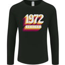 Retro 51st Birthday Original 1972 Mens Long Sleeve T-Shirt Black