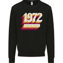 Retro 51st Birthday Original 1972 Mens Sweatshirt Jumper Black