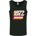 Retro 51st Birthday Original 1972 Mens Vest Tank Top Black