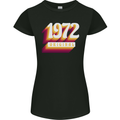Retro 51st Birthday Original 1972 Womens Petite Cut T-Shirt Black