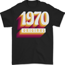 Retro 53rd Birthday Original 1970 Mens T-Shirt 100% Cotton BLACK