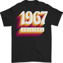 Retro 56th Birthday Original 1967 Mens T-Shirt 100% Cotton BLACK