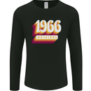 Retro 57th Birthday Original 1966 Mens Long Sleeve T-Shirt Black