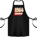 Retro 59th Birthday Original 1964 Cotton Apron 100% Organic Black