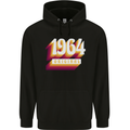 Retro 59th Birthday Original 1964 Mens 80% Cotton Hoodie Black