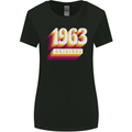 Retro 60th Birthday Original 1963 Womens Wider Cut T-Shirt Black