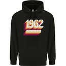 Retro 61st Birthday Original 1962 Mens 80% Cotton Hoodie Black