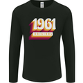 Retro 62nd Birthday Original 1961 Mens Long Sleeve T-Shirt Black