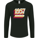 Retro 66th Birthday Original 1957 Mens Long Sleeve T-Shirt Black