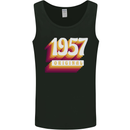 Retro 66th Birthday Original 1957 Mens Vest Tank Top Black