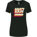 Retro 66th Birthday Original 1957 Womens Wider Cut T-Shirt Black