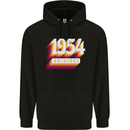 Retro 69th Birthday Original 1954 Mens 80% Cotton Hoodie Black