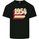 Retro 69th Birthday Original 1954 Mens Cotton T-Shirt Tee Top Black