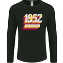 Retro 71st Birthday Original 1952 Mens Long Sleeve T-Shirt Black
