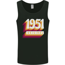 Retro 72nd Birthday Original 1951 Mens Vest Tank Top Black