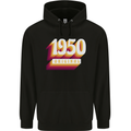 Retro 73rd Birthday Original 1950 Mens 80% Cotton Hoodie Black