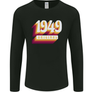 Retro 74th Birthday Original 1949 Mens Long Sleeve T-Shirt Black