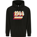 Retro 79th Birthday Original 1944 Mens 80% Cotton Hoodie Black