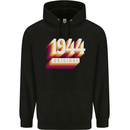 Retro 79th Birthday Original 1944 Mens 80% Cotton Hoodie Black