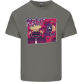 Retro 80s Arcade Games Mens Cotton T-Shirt Tee Top Charcoal