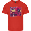 Retro 80s Arcade Games Mens Cotton T-Shirt Tee Top Red