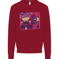 Retro 80s Arcade Games Mens Sweatshirt Jumper Red