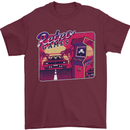 Retro 80s Arcade Games Mens T-Shirt 100% Cotton Maroon