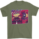 Retro 80s Arcade Games Mens T-Shirt 100% Cotton Military Green