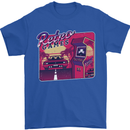Retro 80s Arcade Games Mens T-Shirt 100% Cotton Royal Blue