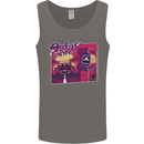 Retro 80s Arcade Games Mens Vest Tank Top Charcoal