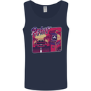 Retro 80s Arcade Games Mens Vest Tank Top Navy Blue