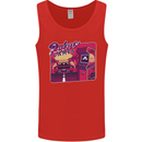Retro 80s Arcade Games Mens Vest Tank Top Red