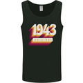Retro 80th Birthday Original 1943 Mens Vest Tank Top Black