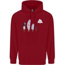 Retro Data Storage Funny Geek Nerd CD PC Childrens Kids Hoodie Red