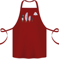Retro Data Storage Funny Geek Nerd CD PC Cotton Apron 100% Organic Maroon